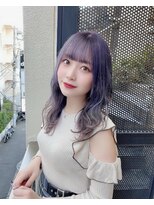 サロンドミルク 原宿(salon de MiLK)&nbsp;【salon de MiLK 原宿】シルバーラベンダーグラデーション