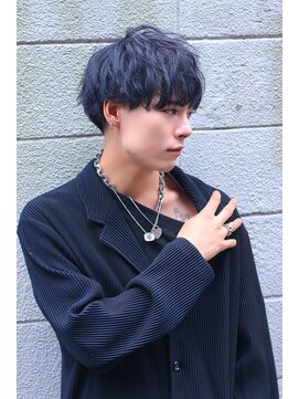 フォルテ 表参道店(FORTE) 【フォルテ飯塚裕士】ネイビーグレーツーブロックマッシュ