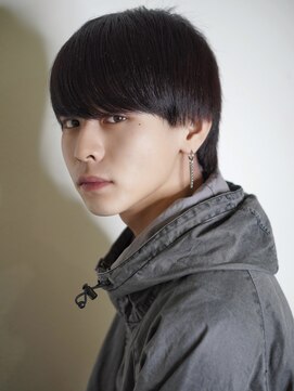 アルファ 新宿(alpha) サーフカール/ 刈り上げセンターパート/ブルーブラック[新宿駅]