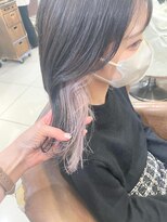 ネオリーブアイム 横浜西口店(Neolive aim)&nbsp;人気のシアホワイト インナーカラー【横浜】w