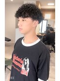 メンズ波巻きパーマ