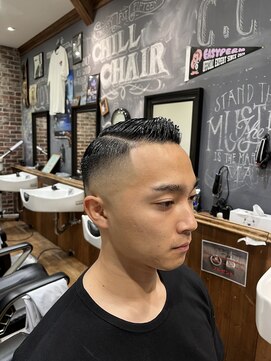 チルチェア ノースエリア 高円寺店(CHILL CHAIR north area.) サイドパートスキンフェード