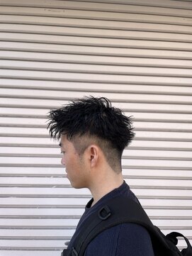 ライズ 綾瀬店(RISE) 短髪と波打ちの組み合わせ!ツイストスパイラルパーマ!