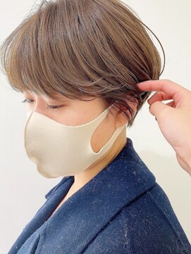 スー(suu) 大人ショートボブ丸みショートマッシュショートカット前髪あり