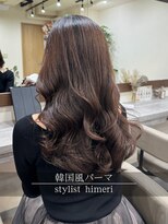 アミー 銀座(Ammy)&nbsp;大きめカールのコテ巻き韓国風パーマ！