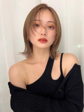 ソヨン 金山店(SOYON) 似合わせカット/メルティカラー/レイヤーボブ/切りっぱなし/小顔