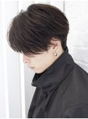 前下がり毛流れセンターパート束感刈り上げツーブロックビジネス