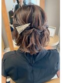 ボブハーフアップ【福島/ヘアセット】
