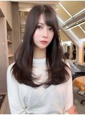ロングレイヤーカット/前髪カット