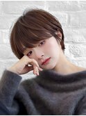 韓国風巻き　小顔ショート　ハンサムショート