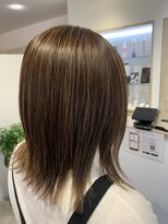 アズールサン 草加西口店(azule-sun)&nbsp;ハイライトカラー,ベージュ,白髪ぼかし,外ハネレイヤー