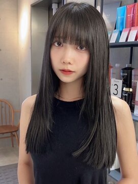 サンドレオ 新宿店(sand Leo) オリーブグレー髪質改善/黒髪/小顔/くすみベージュ/新宿駅