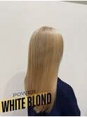 【若葉台】冬の透明感カラーならホワイトブロンドで決まり