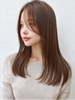 By second 髪質改善/カラー/トリートメント/縮毛矯正/ストレート 那覇新都心店 の写真/カラーを楽しみたいけどダメージは嫌!髪質改善特化サロンだからそんな要望も叶う*カラーしながら髪質改善