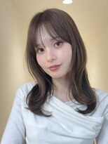 アイトーキョーエス 渋谷(AI TOKYO S)&nbsp;着物ヘア/ダークアッシュ/ミディアムレイヤーカット/渋谷