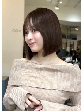 コート 青山(Cote) 美髪結べる/前下がりボブ/韓国ボブ/レイヤーボブ/タッセルボブ
