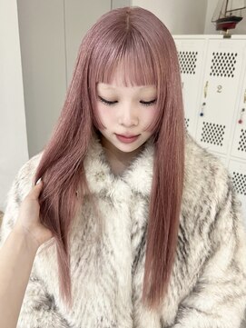 ラッドルーム(LAD ROOM.) 姫カット/ケアブリーチ/ピンクベージュ