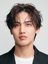 フィフス 渋谷(fifth)&nbsp;渋谷大人緩め波巻きスパイラルパーマセンターパートメンズカット