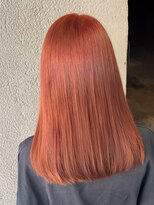 サラジュ 仁川店(SARAJU) 【Wカラー特化】今田担当 ブリーチなし×オレンジブラウン
