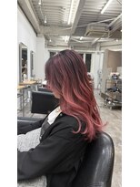 アトレ 南堀江店(attrait) 【白髪ぼかし】ピンクグラデーション