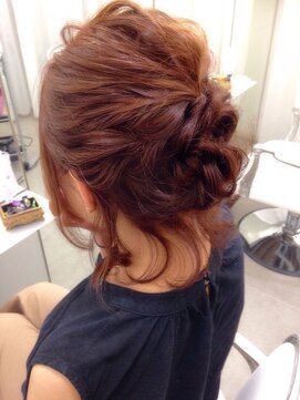 ピークヘア(PEAK HAIR) ヘアセット/ユルフワ後れ毛ヘアセットアップスタイル