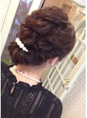 【D&T hair 大手町店】大人かわいい 結婚式 まとめ髪 アレンジ