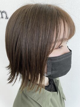 ジェルム ヘアーワークス(germe hair works) 外ハネエアリーボブ