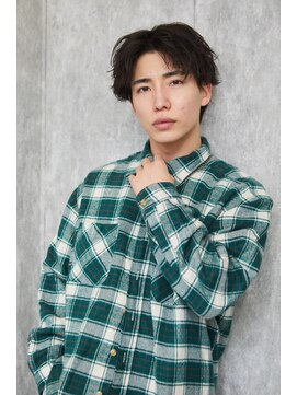 メンズサロンドットリアン(dot. lien) 【men’s salon dot. Tokyo】癖毛風パーマ×センターパート