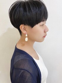 モリオ フロム ロンドン 成増店 【morio成増/ムラマツ】大人刈り上げ　黒髪ショートボブ　