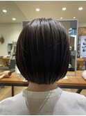 外ハネボブ/ペールベージュ[髪質改善/ヘッドスパ白髪染め/新宿】