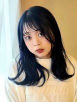 ピース(piece)&nbsp;ディープネイビーミディ　ソトハネスタイル