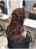 ルーズハーフアップ