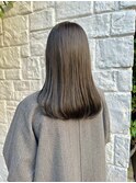 大人かわいいロブヘア/透明感地毛風カラー