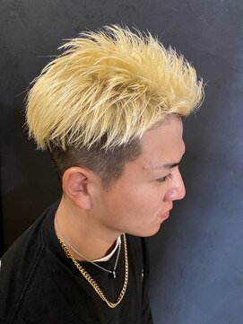 ラポール(Rapport) ツーブロックホワイトブリーチ