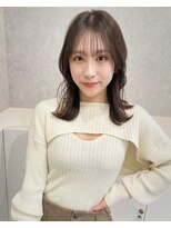 エジョン 三鷹店(Aejon) くびれカール シースルーバング チョコレート