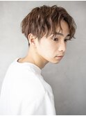 メンズ/マッシュ/波巻きパーマ/博多駅
