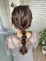 フェリーチェ(Felice)&nbsp;編み下ろし　ローポニー　ポニーテール