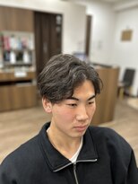 ケースタイルヘアスタジオ  虎ノ門店(K-STYLE HAIR STUDIO)&nbsp;癖を活かしたナチュラルツーブロック<理容室>/虎ノ門/メンズ