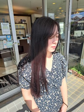 マリーインターナショナル 浦添店(MARIE INTERNATIONAL) ピンクラベンダーベージュレッドバイオレット暗髪ロング