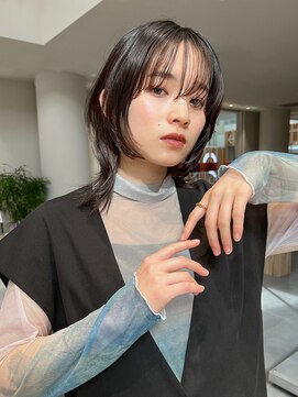 ミンクス渋谷スマートサロン(MINX shibuya smart salon) 魅力倍増カール シアーカラー ショート 姫カット ダークアッシュ