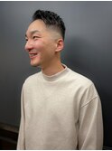 震災刈り+テーパーフェード