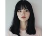 【頭皮ケア】カット+ジアミン除去カラー＋トリートメント　￥9900