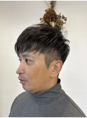 イメチェン/ホワイトブロンド/外ハネボブ/美髪/ワイドバング