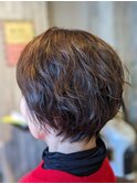 ふんわりショートボブパーマ