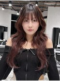 レイヤーカット×ウェーブ
