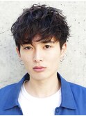 メンズマッシュパーマニュアンスパーマスパイラルパーマ刈り上げ