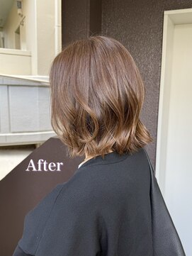 ロエ(loe) 艶っとぷるっとミルキーブラウンで大人ハイライト！白髪ぼかし