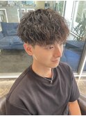20代30代40代メンズビジネスツーブロック透明感カラー