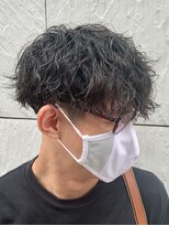 ジーニー 新百合ヶ丘(Genie) ダークアッシュニュアンスパーマ韓国マッシュベリーショート