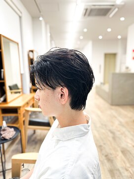 セイドット フクオカ(Say.FUKUOKA) 【メンズ★大名】センターパートウルフ×フェザーパーマ×束感